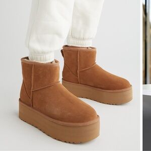 Women's Tan UGG Platform Boots